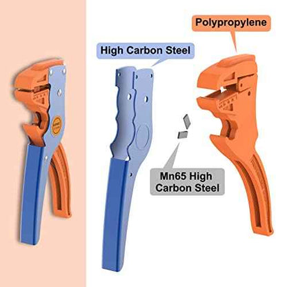 Automatic Wire Stripper and Cutter, 2 in 1 Wire Stripper Tool, Adjustable Electrical Cable Wire Stripping Tool for Electronic, Automotive Repair