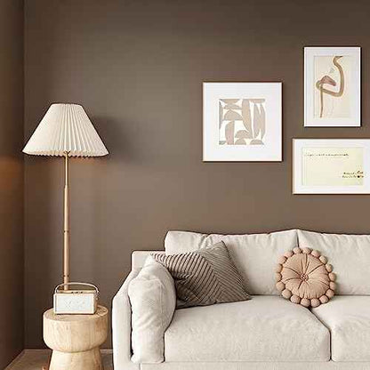 CRE8TIVE Thick Tan Wallpaper for Bedroom 12"x80" Matte Brown Contact Paper Peel and Stick Waterproof Self Adhesive Solid Color Removable Wallpaper for Bathroom Cabinets Shelves