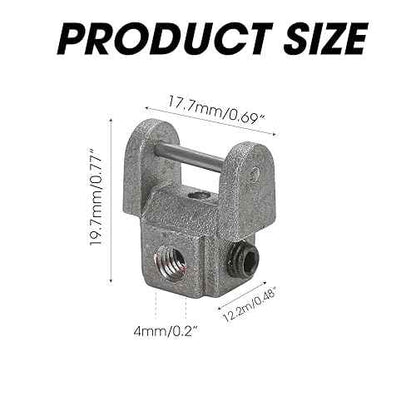 2Pcs Scroll Saw Blades Holders Conversion Kit, Universal Pin-Less Adapter Metal Upper/Lower Blade Clamp Holders Accessories Part, Suitable for Saw Blade Size 133 * 0.7 * 0.7 mm
