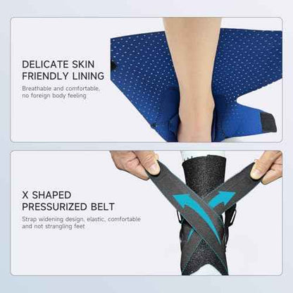 Right Ankle Brace for Women & Men - Ankle Support Sprained Ankle Brace for Achilles,Tendon,Sprain,Injury Recovery,Ankle Support Brace for Running, Basketball, Football (Black,M,Right)
