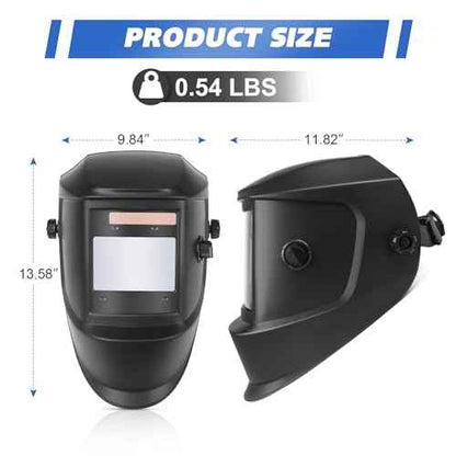 Welding Helmet True Color Auto Darkening Hood for TIG MIG ARC Welder Mask with Adjustable Shade Range 4/5-9/9-13¡¦