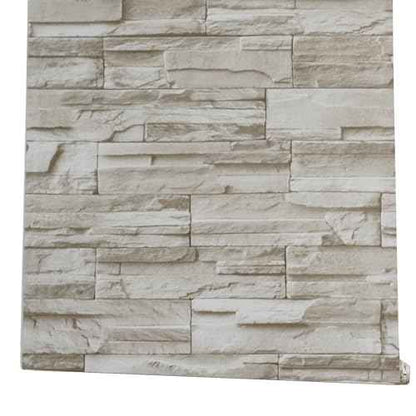 ConCus-T Brick Wallpaper Peel and Stick Wallpaper 17.7" x 118" Faux Stone Wallpaper Brick Contact Paper Self-Adhesive Removable Decorative Wall Paper for Wall Kitchen Backsplash