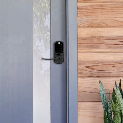 Yale Assure Lever - Keypad Lever Lock (for Doors with no deadbolt) - Keyless Entry with pin Code Unlocking and one-Touch or Auto-Locking - Black Suede