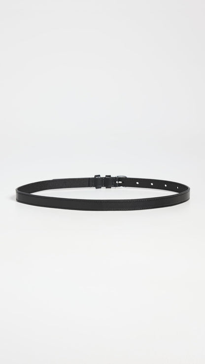 FRAME Women's Petit Twist Buckle Belt, Noir, Black, XS