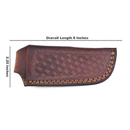 Leather Knife Sheath, Pocket Folding Knife Sheath with Belt Loop, Knife Cover,Knife Holster for Belt