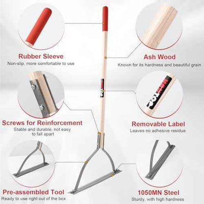 Weed Grass Cutter Manual Weed Wacker Grass Whip Double Serrated Blade Weed Cutter Tool,38 inches