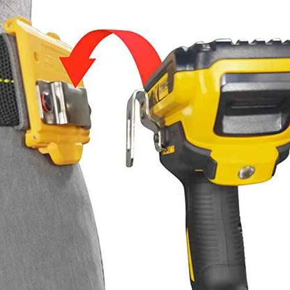 Tape Measure Holder with mini Tool Leather Holder, Tactical Cordless Tool Belt Clip Holder, Holster with Belt Clip Hook