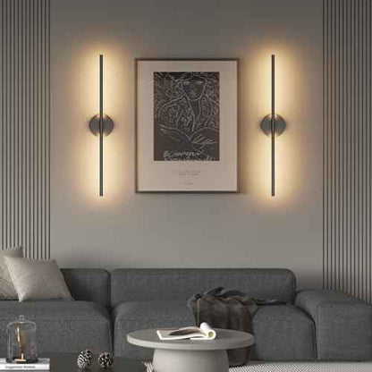 Black Wall Sconce for Bathroom 28In Hardwired Vanity Light Fixture 3000K Indoor Bathroom Sconce Over Mirror 360¡Æ Rotate for Living Room