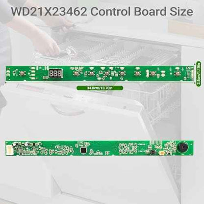 Upgraded WD21X31902 WD21X23462 Dishwasher User Interface Control Board, WD21X31902C Control Board Compatible with GE Dishwasher, Replace Parts WD21X26179 WD21X32000