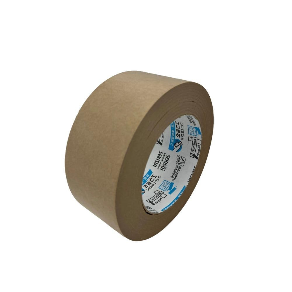 Sekisui 2433 K' Kraft Tape Self-Adhesive 50 mm x 50 m, Brown