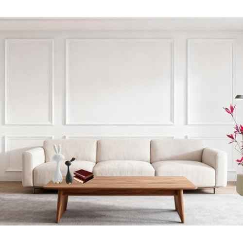 Pre-Cut3D Wall Panels Self-Adhesive PVC Wall Molding Trim for Interior Wall Decor, Easy Install Wainscoting Paneling Room Bedroom Accent Wall 6 Set