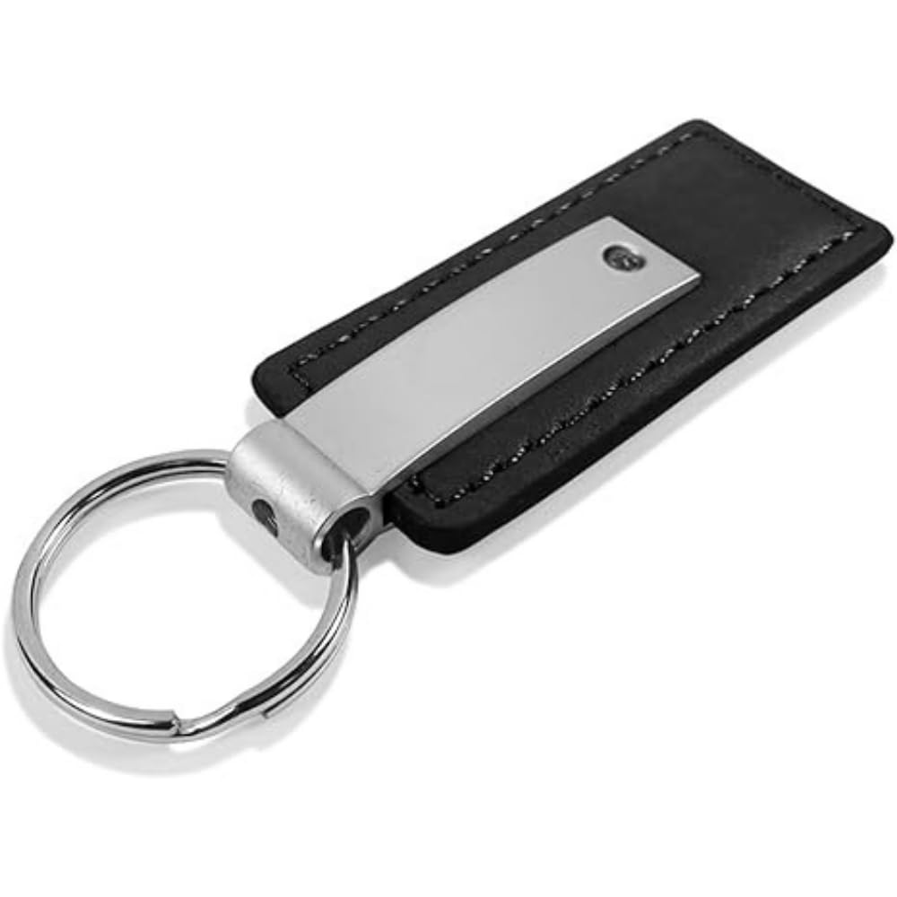 AU-TOMOTIVE GOLD, INC. Officially Licensed Black Leather Key Fob for Dodge Charger