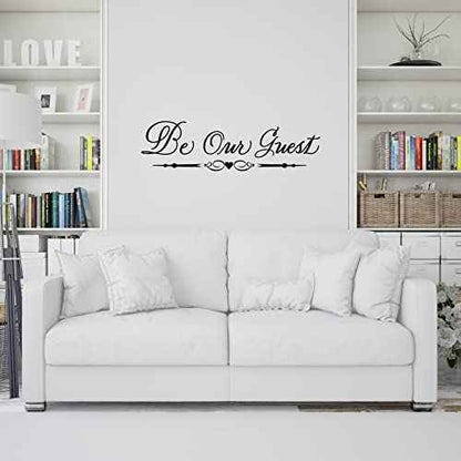 Be Our Guest Decal for Wall Door Living Room Guest Room Decor Vinyl Decal