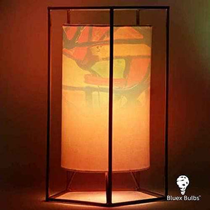Tiffany 4 Pack Stained Glass Light Bulbs - A19 2W (25W Equivalent) E26 Base Mosaic Night & Party Light