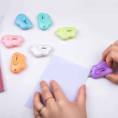 Mini Adorable Cloud Opener Utility Knife Cloud Box Cutter Retractable Letter Opener a knife with for Box Letter Envelope, 7 Colors Courier knives