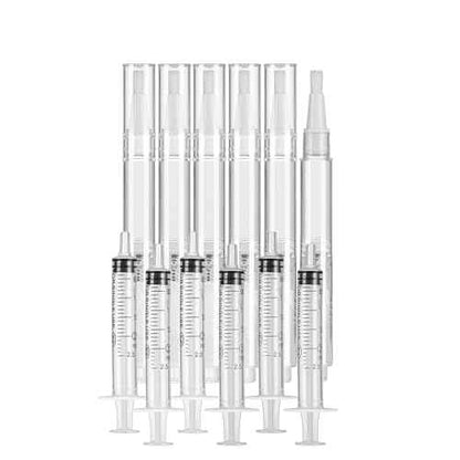 6 Pack Fillable Touch Up Paint Pen, Refillable Brush Pens, Touch up Paint pens for Walls - Wood Floors, Windows, Furniture, Kitchen Cabinet, Suitable for Any Repair