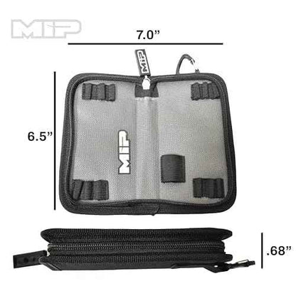 MIP RC Mini Tool Bag 13 Pocket Holds 1/4 Hex & Nut Driver Bits, Precision Tools for RC Car Repair, Quadcopter, Helicopter, and FPV Racing Drone Models, Model 5211