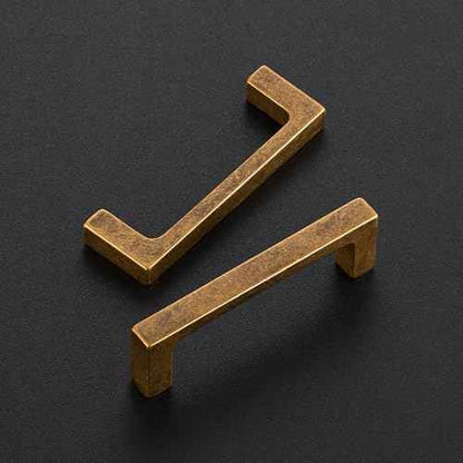 Ravinte 30 Pack Solid 3 Inch Kitchen Square Cabinet Handles Antique Brass Pulls Drawer Pulls Kitchen Cabinet Hardware Handles