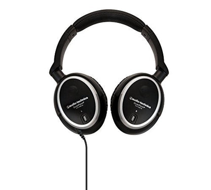 Audio-Technica ATH-ANC7B QuietPoint Active Noise-Cancelling Closed-Back Headphones, Wired, AUD ATH-ANC7B, Black, one Size