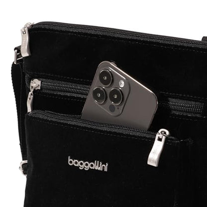 Baggallini Pocket Crossbody Bags for Women 8x8 Small Lightweight Durable Water-resistant Travel Purse W/Rfid