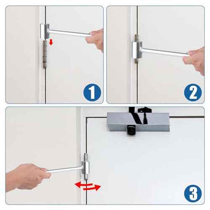 Hinge Gap Adjusting Wrench, 0.55-0.75in, Silver Steel, Practical Hinge Adjustment Tool for Fire, Clean Room, Security Doors
