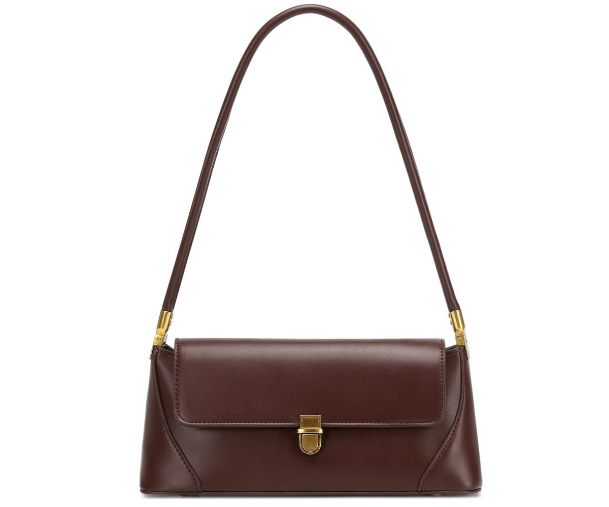WSRYDJDL Shoulder Bags for Women Vintage Handbag Retro Classic Small Purse Cute Hobo Tote Handbag Mini Clutch Purse (Coffee)