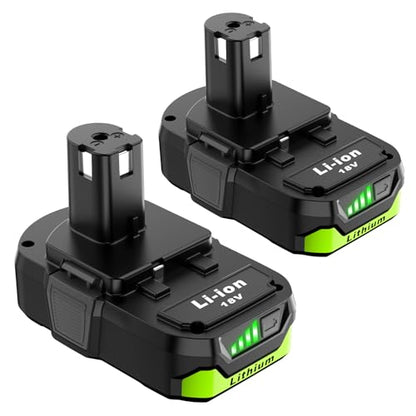 2-Pack 3.0Ah Replacement for Ryobi 18V Battery P103 P104 ? Extended Runtime & Wide Compatibility