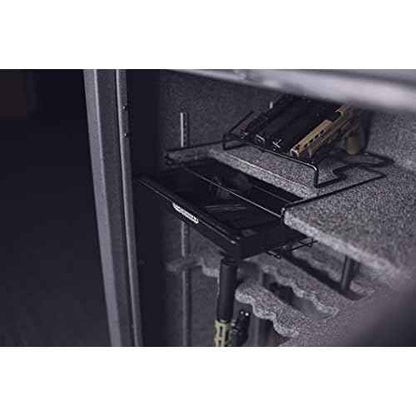 Lockdown Door Organizer Gun Safe, Large with Elastic Bands, Mounting Hardware and Durable Pockets for Handgun Storage, Gun Safe Management and Firearm Organization