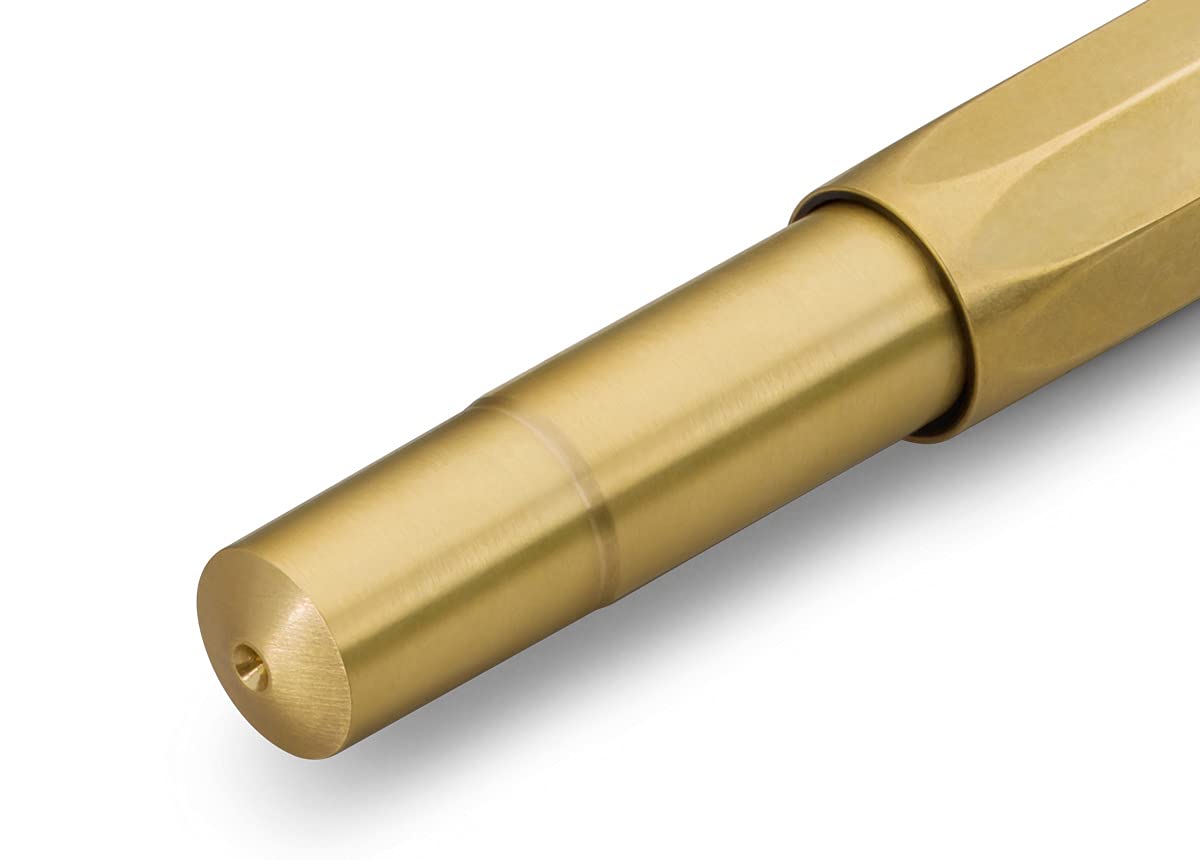 Kaweco BRASS SPORT Gel/Ballpoint Pen I Pen Including 0.7 mm Rollerball Pen Refill for Left-Handed and Right-Handed Users in Classic Design with Ceramic Ball I Gel Rollerball 13.0 cm