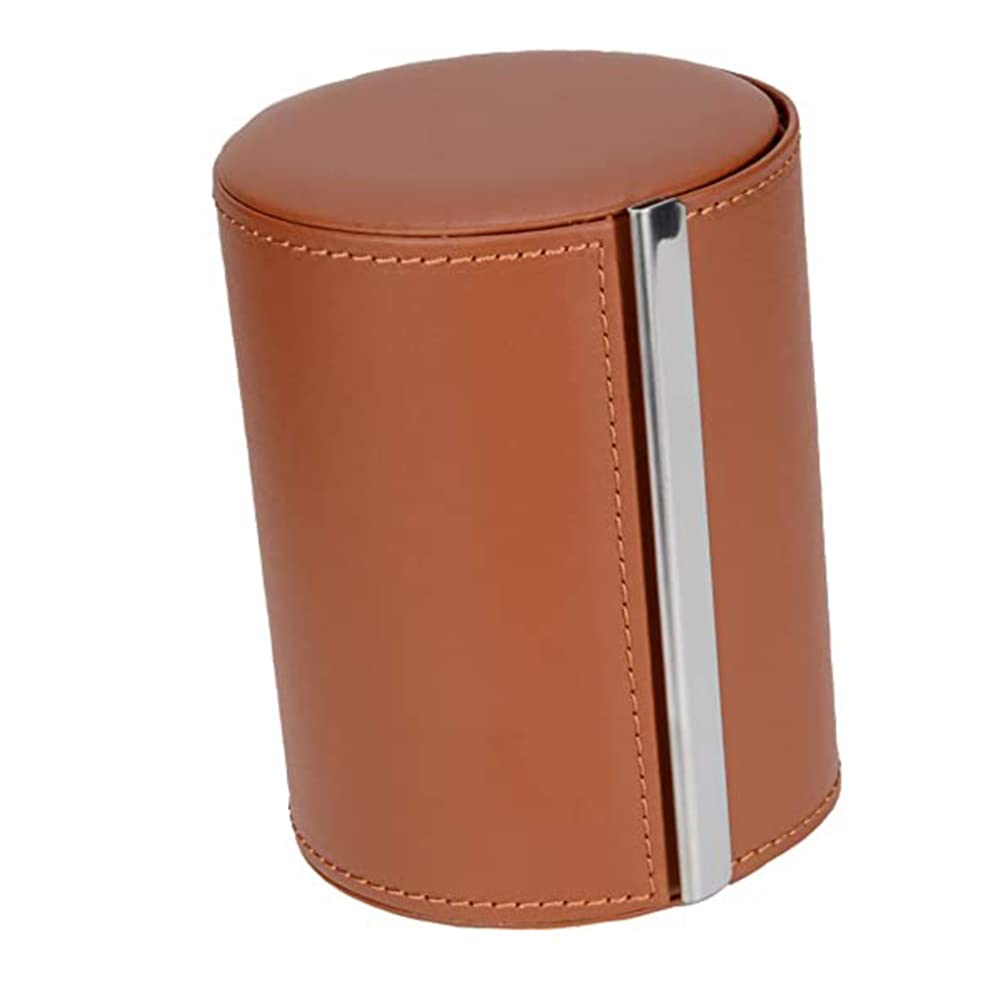 Fosinz Tie Box, Leather Necktie Travel Case, Men's Gift Box, Necktie Holder Container Storage for Business, Gift, Travel, Office