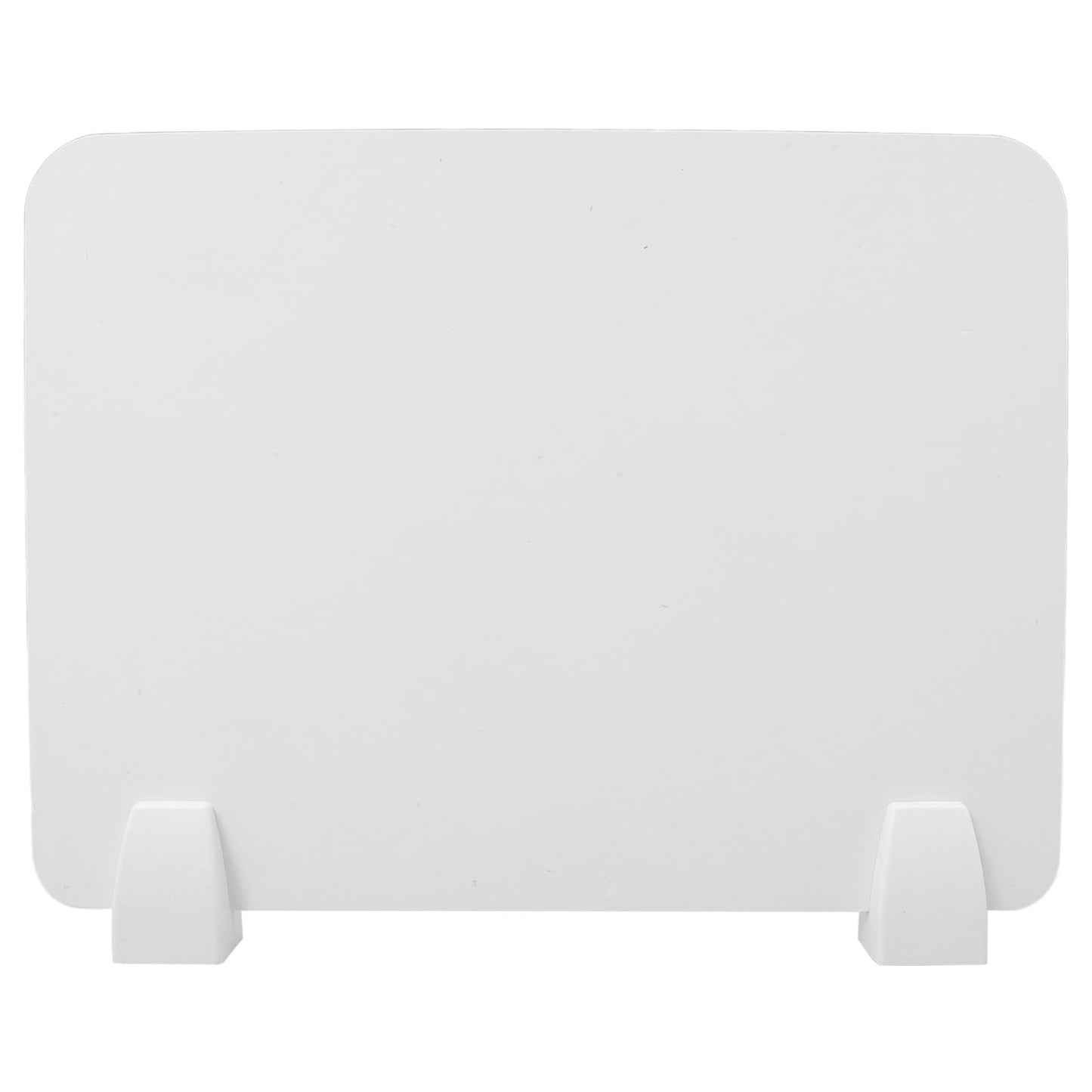 DIYEAH Desktop Partition Board 15.63X11.73 Inch Plastic Desk Divider with Base Privacy Shield Sneeze Guard for Office Student Desks Workspace Barrier Screen