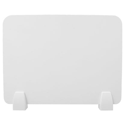 DIYEAH Desktop Partition Board 15.63X11.73 Inch Plastic Desk Divider with Base Privacy Shield Sneeze Guard for Office Student Desks Workspace Barrier Screen