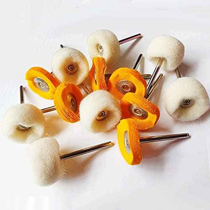 78 Pcs Polishing Buffing Wheel Set for Dremel Polishing Kit Felt Wool Cotton 1/8inch Shank Pad Rotary Tool Accessories