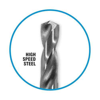 Spyder ¨ü-inch Hex8 HSS Hole Saw Pilot Bit, Compatible with Rapid Core Eject, for Wood and Metal