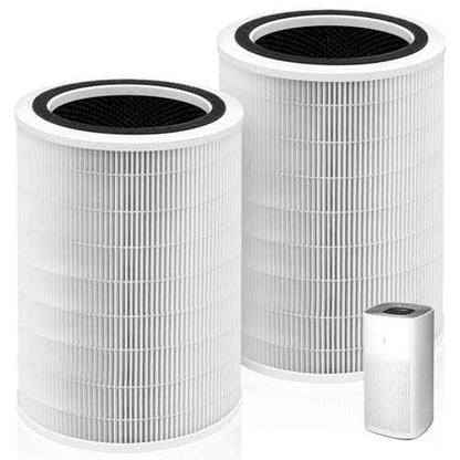 12010 HEPA Replacement Filter for Clorox Large Room Air Purifier 11010 & 11011,3-in-1 H13 True HEPA with Activated Carbon Filter,2 Pack