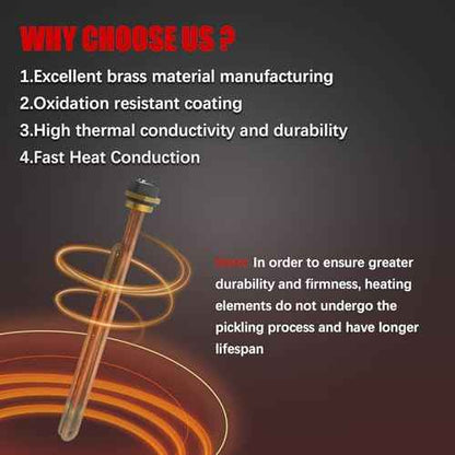 HE 90240 Heating Element 9000W 240V for EcoSmart ECO 27 18 36, for Rheem Rtex Retex 27KW 18KW 36KW, for Eemax for Richmond RMTEX, HE90240 Tankless Water Heater Elements RTEX-27 RETEX-27