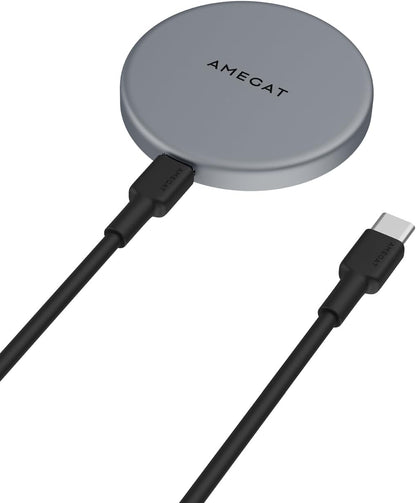 Wireless Charging Pad, MagFusion Aura 15W Fast Charging Qi2 Certified Magnetic Wireless Charger Compatible with MagSafe for iPhone17/16/15/14/13/12 Series
