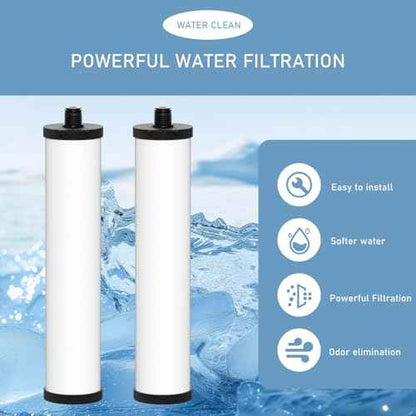 FRX02 W9223021 UltraCarb Ceramic Water Filter Candle, Compatible with Franke 02 FRX-02 FRX02 FR9455 and FRX-01 for Filterflow and Triflow Systems, 2 Pack