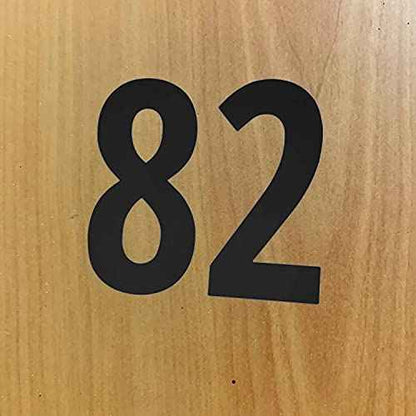 200 Pieces, 3" - Number Stickers, Waterproof Vinyl Stick On Numbers - Black