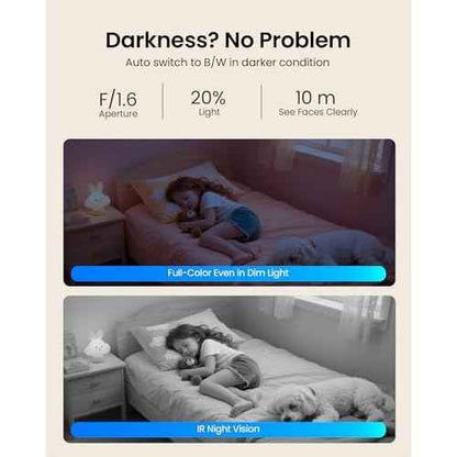 4K 8MP Indoor Security Camera with 64GB Memory Card, 5GHz/2.4GHz WiFi Camera, 360¡Æ Pan/Tilt IP Camera, Auto Tracking, AI Human/Face/Pet Detection, Night Vision, 2-Way Audio, One-Touch Call
