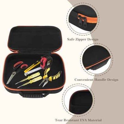 Waterproof Tool Bag,Shockproof Tool Box,Hard Travel Storage Carrying Protective Case for Cordless Drill/Driver,Fabric Accessory Storage Case for Electric Grinder Drill Convenient