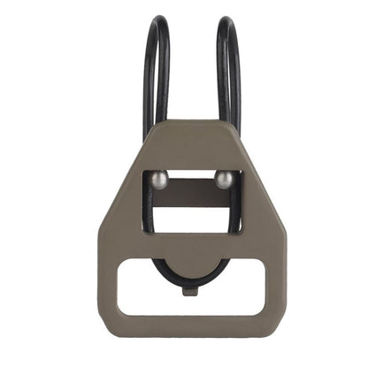 Quick Detach Sling Swivel, Aluminum QD Mount Adapter for 1-1/4" Webbing (SL16Tan)