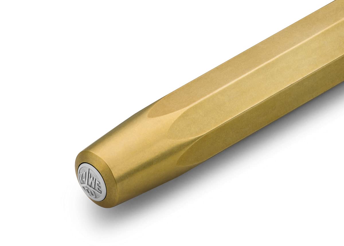 Kaweco BRASS SPORT Gel/Ballpoint Pen I Pen Including 0.7 mm Rollerball Pen Refill for Left-Handed and Right-Handed Users in Classic Design with Ceramic Ball I Gel Rollerball 13.0 cm