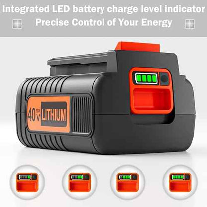 40 Volt MAX 2.0Ah Lithium Battery Replacement for Black and Decker 40V Battery LBX2040 LST540 LCS1240 LBX1540 LBXR2036 LST136W LBXR36 Power Tools