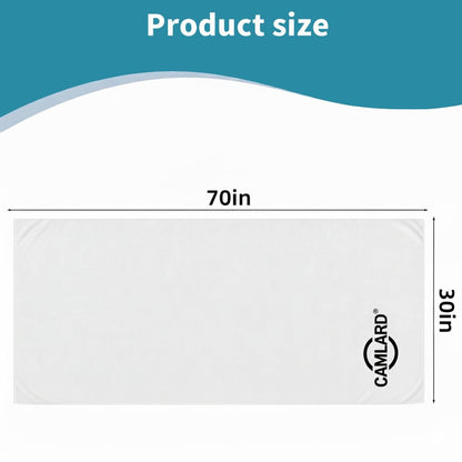 CAMLARD Sauna Towels for Infrared Sauna Blanket -Reusable & Machine-Washable Sauna Towel Insert for Blanket (Cotton)-White