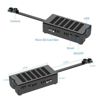Small Hidden Camera DIY Module - Full HD 1080P Dual Lens - Mini Spy Camera - Tiny Discreet Nanny Cam - Cloud Storage
