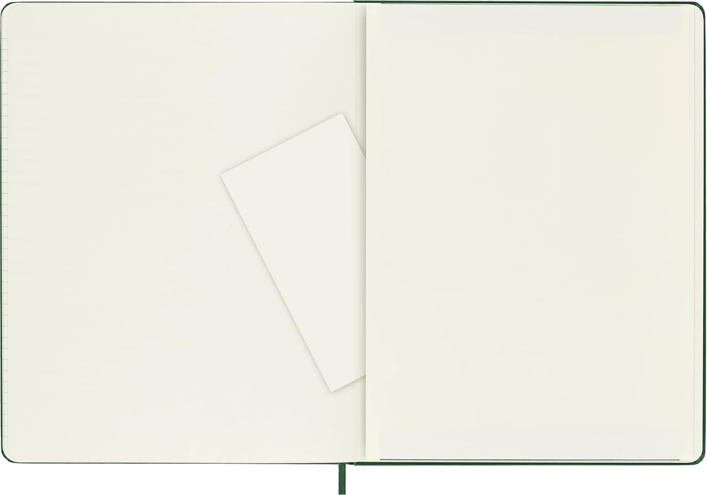 Moleskine Notebook, Extra Large, Ruled, Myrtle Green, Hard Cover (7.5 x 9.75)