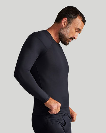 Tommie Copper Men's Pro-Grade Shoulder Support Shirt I UPF 50, Long Sleeve Compression Shirt, Upper Body & Posture Support