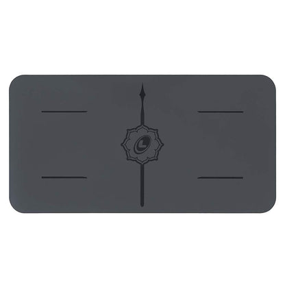 Liforme Yoga Pad - Patented Alignment System, Warrior-like Grip, Non-slip, Eco-friendly, 4.2mm Thick Pad for Knee, Elbow and Hand Support - Free Yoga Bag Included (Gray)