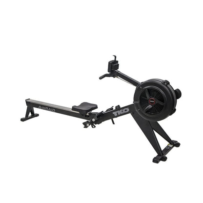 TKO AirRaid Rower | Air Resistance Rowing Machine for Home & Commercial Use | Foldable Air Rowing Machine with 9 Damper Levels, LCD Console, Smooth Glide Rower Machine